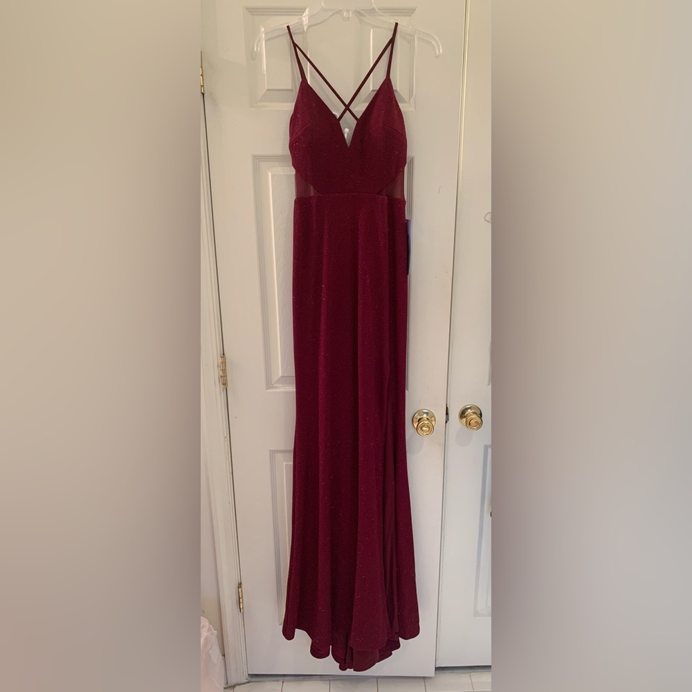 Sparkly Red Prom Gown